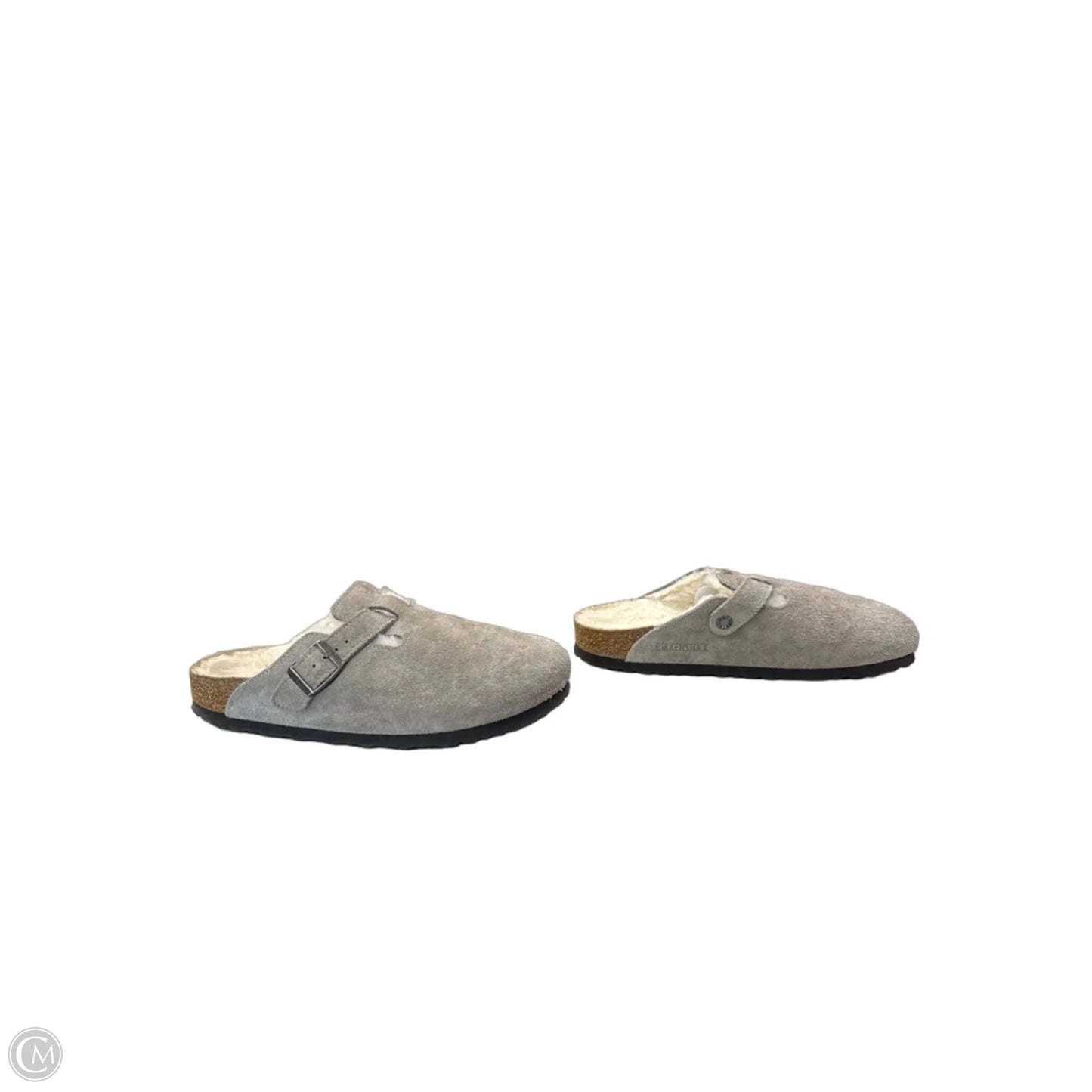 Shoes Flats By Birkenstock In Grey, Size: 9