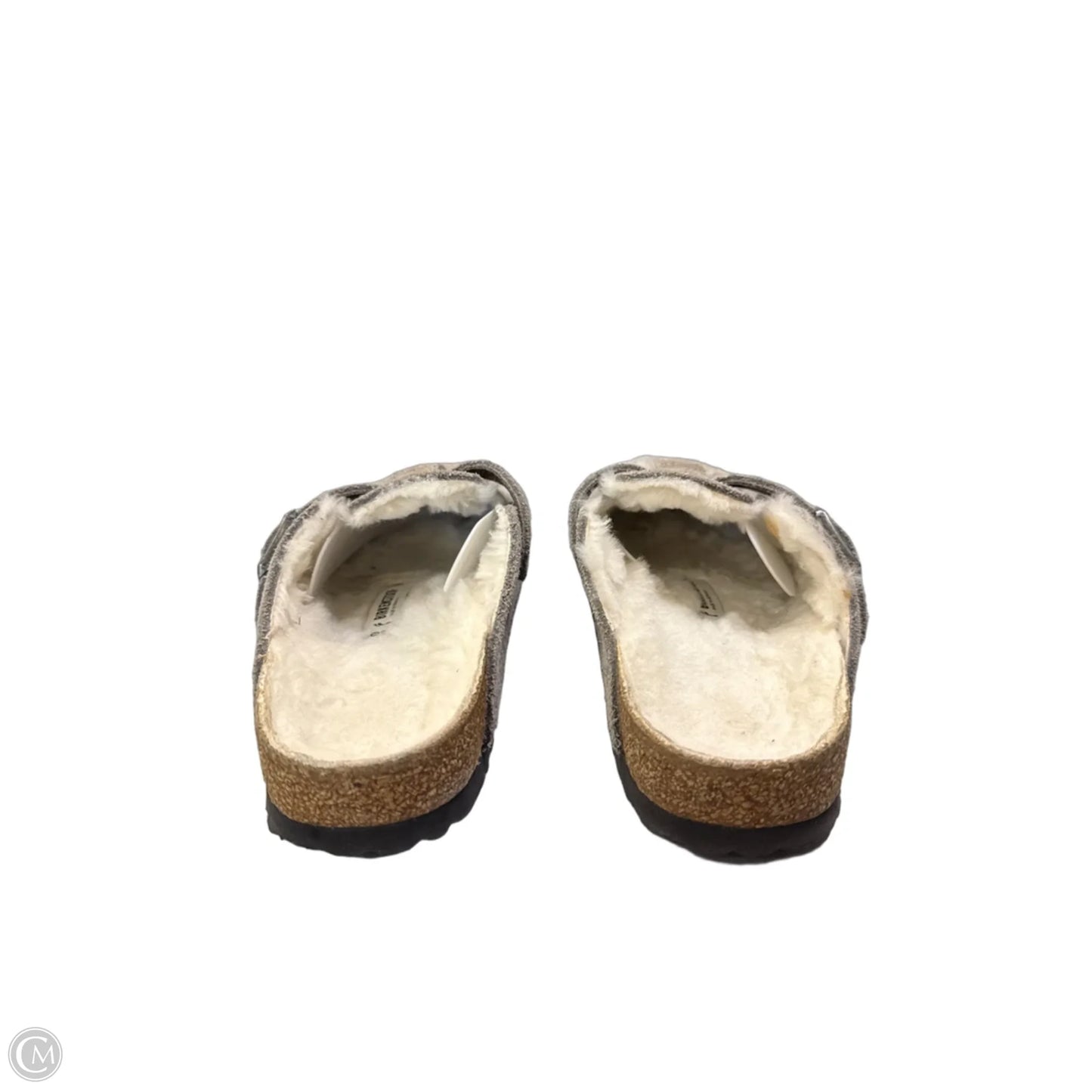 Shoes Flats By Birkenstock In Grey, Size: 9