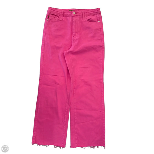 Jeans Boot Cut By Judy Blue In Pink, Size: 8