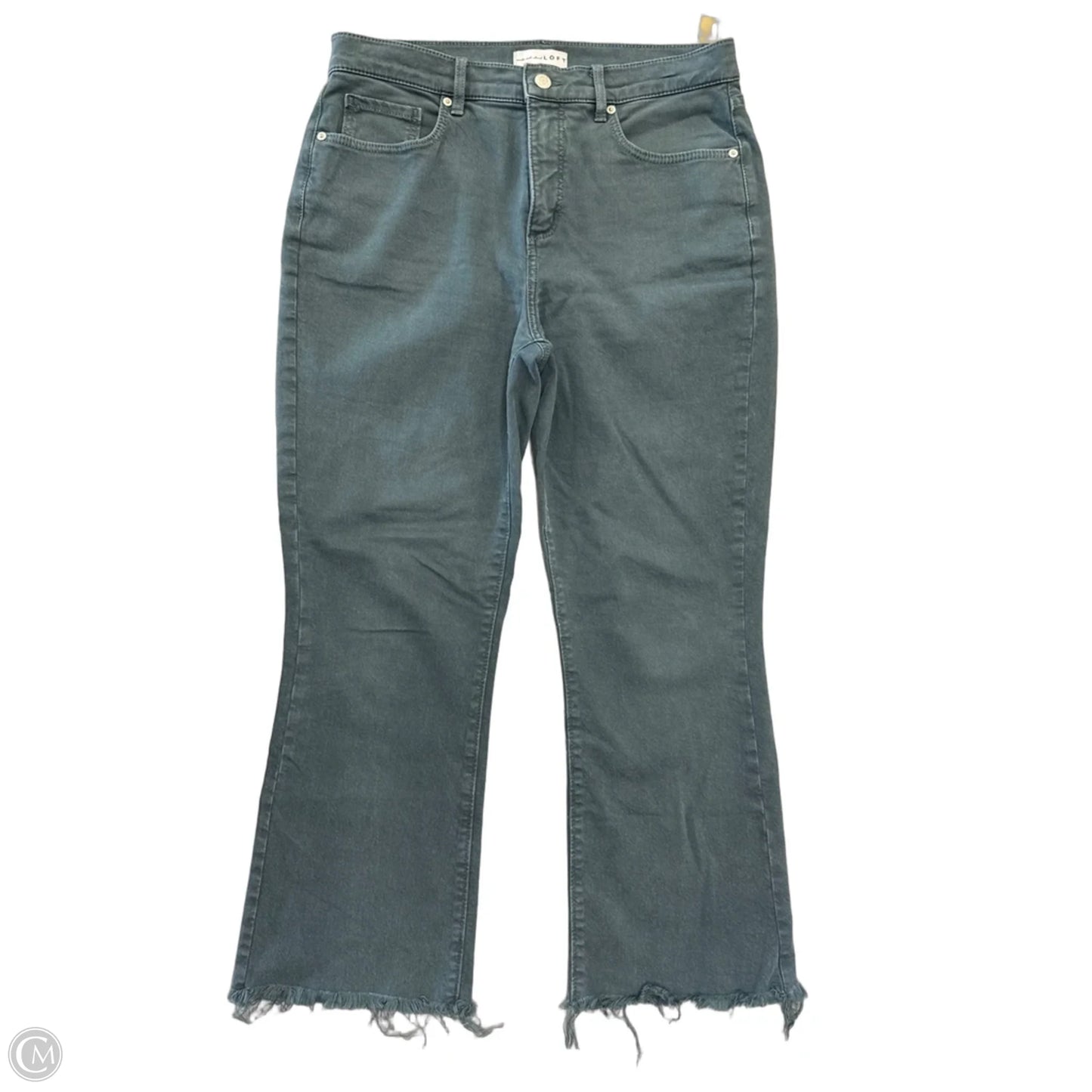 Jeans Cropped By Loft In Green, Size: 8
