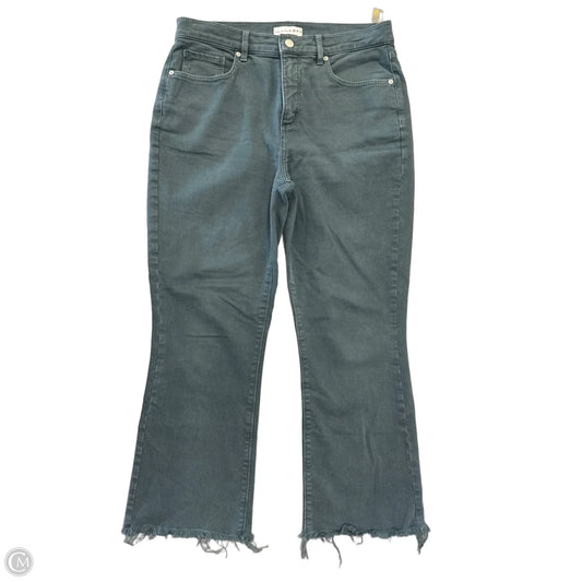 Jeans Cropped By Loft In Green, Size: 8