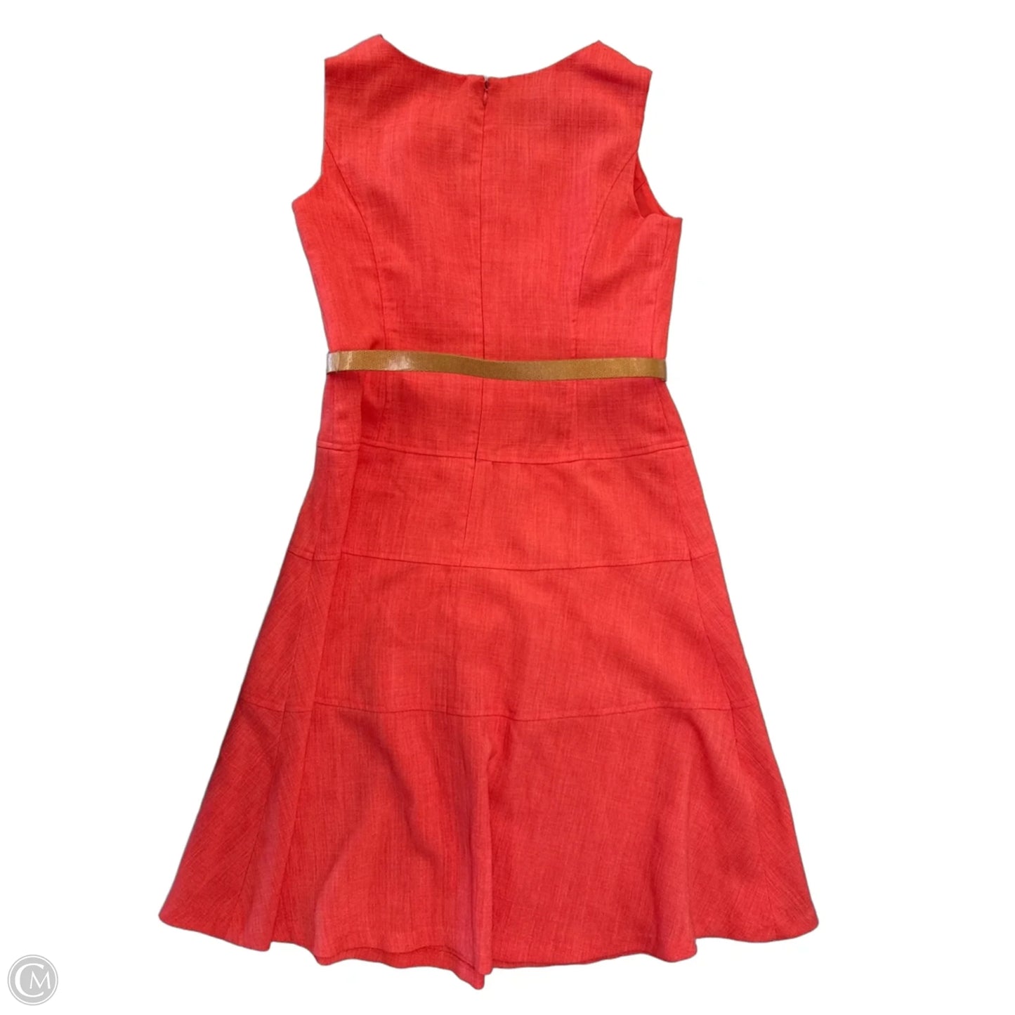 Dress Casual Midi By Black Label In Orange, Size: S