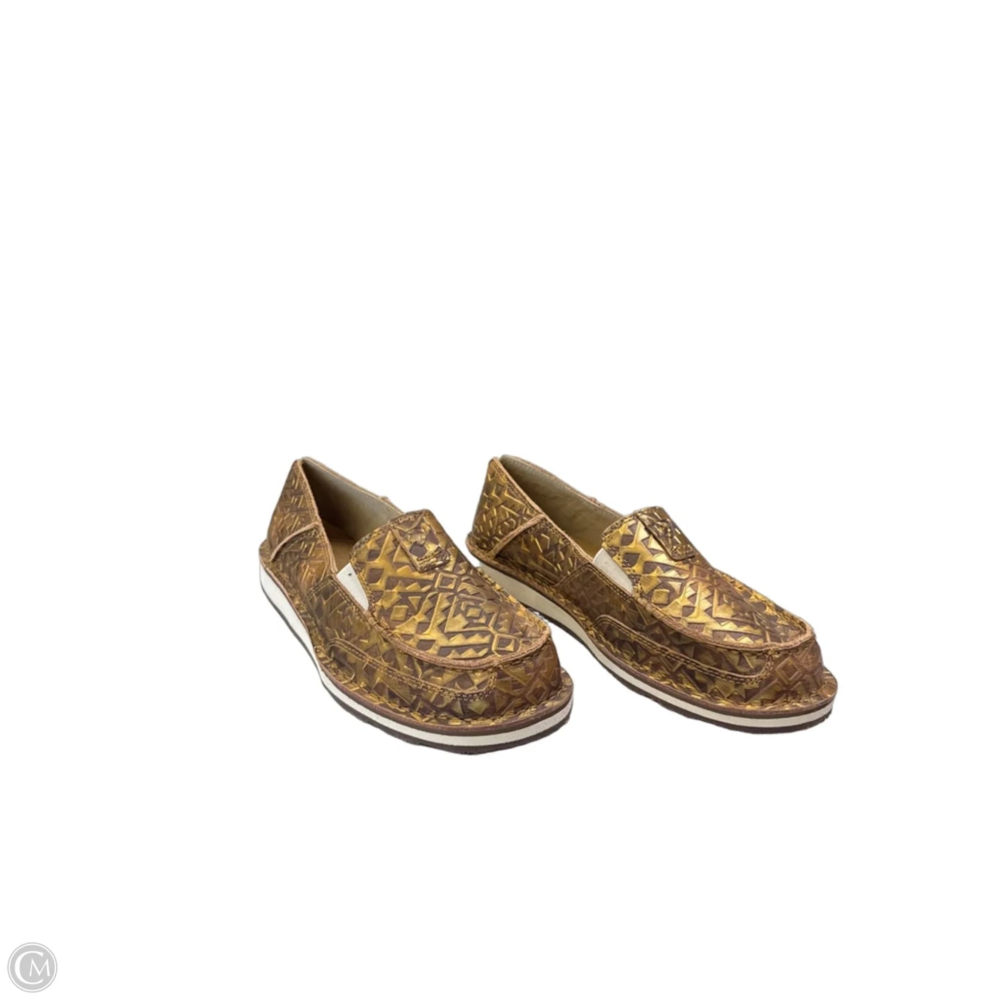 Shoes Flats By Ariat In Gold, Size: 10