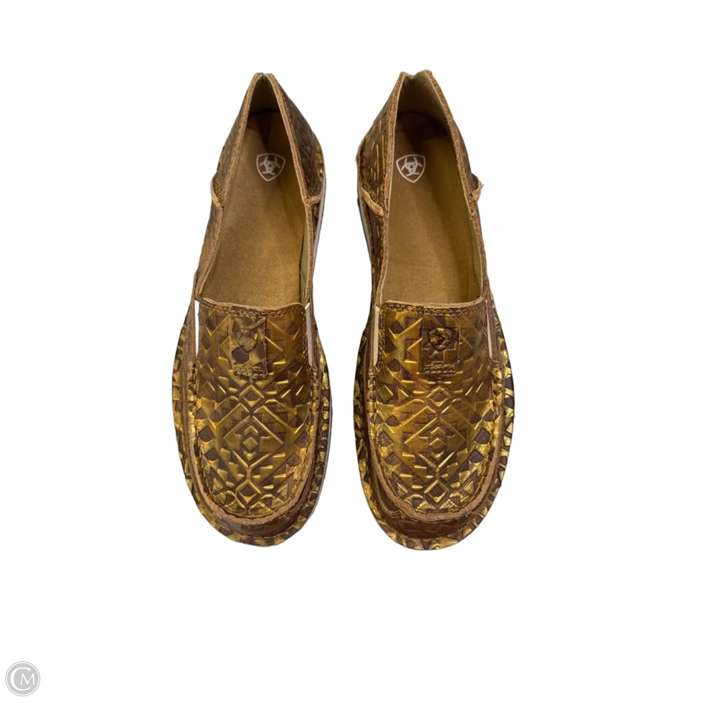 Shoes Flats By Ariat In Gold, Size: 10