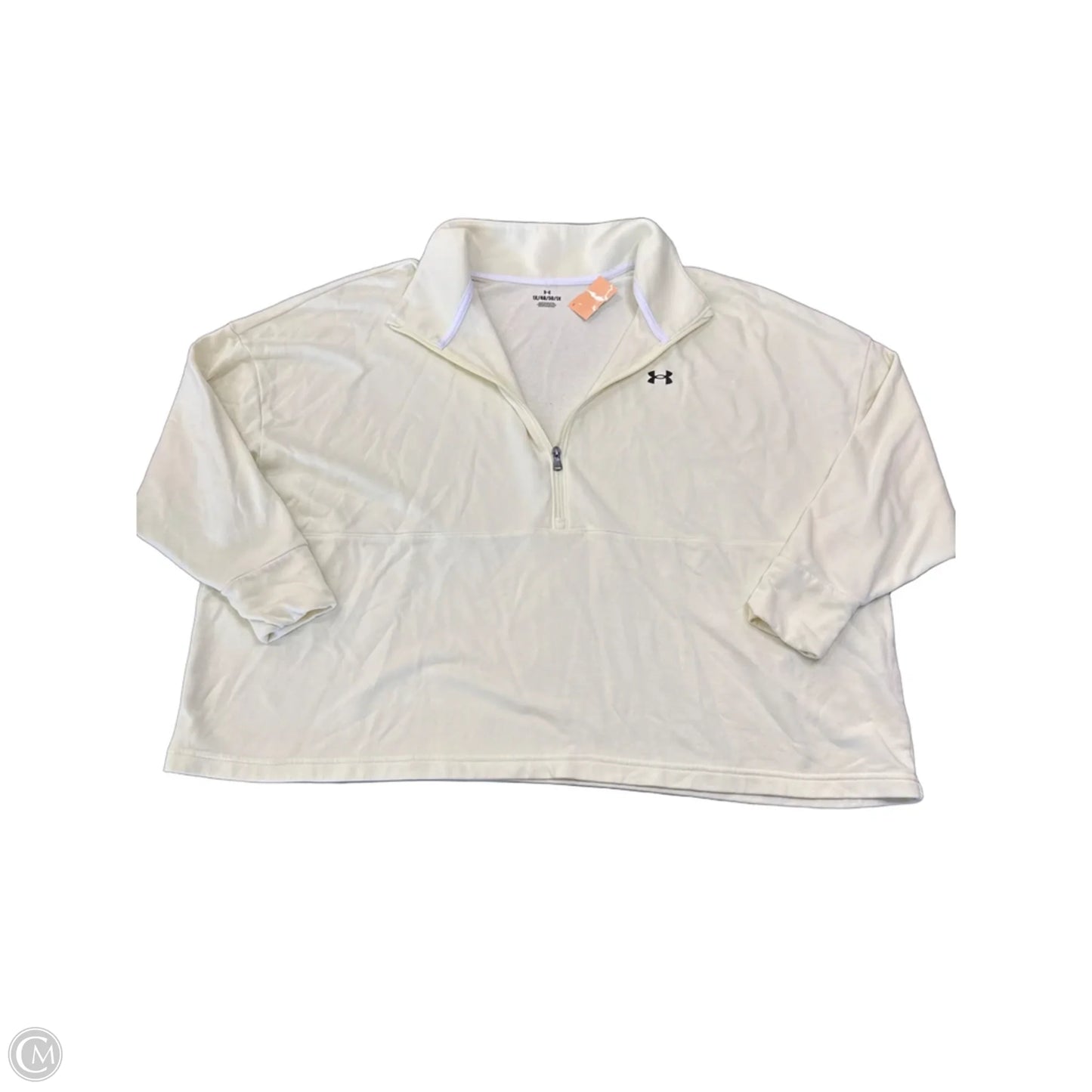 Athletic Sweatshirt Collar By Under Armour In Yellow, Size: 1x