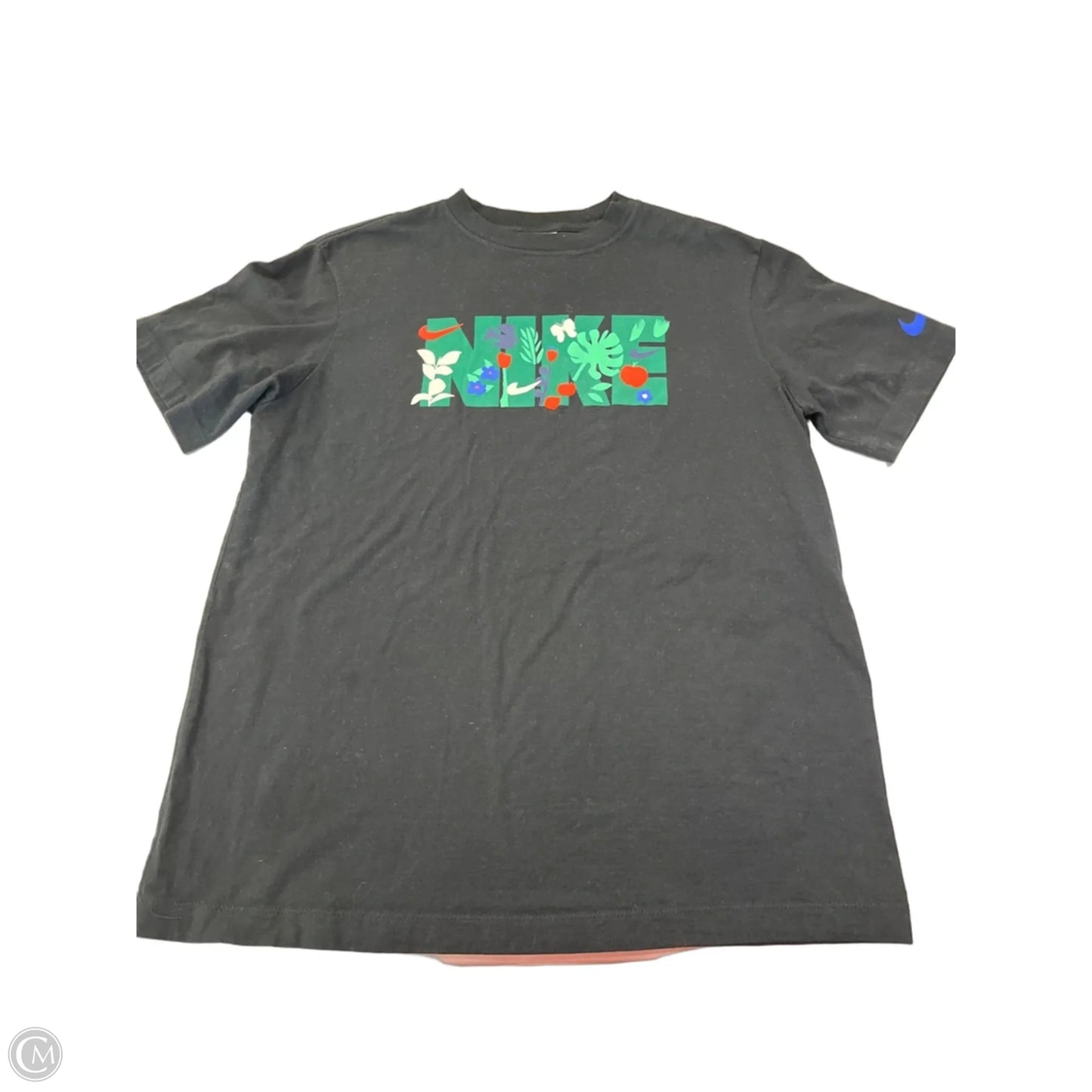 Athletic Top Short Sleeve By Nike Apparel In Black, Size: S
