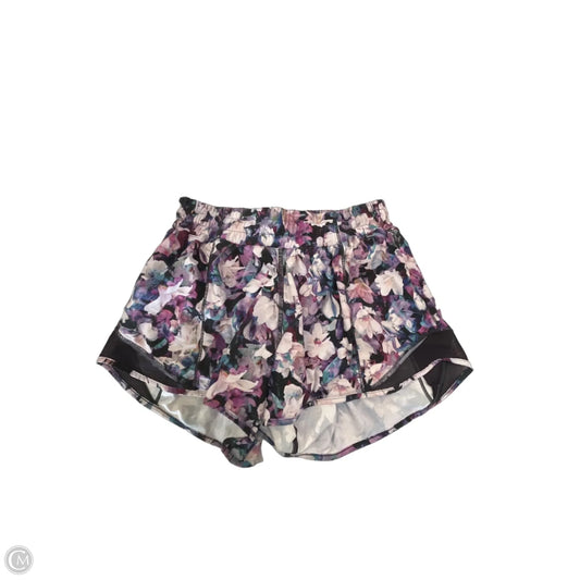 Athletic Shorts By Lululemon In Floral Print, Size: Xs