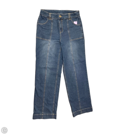 Jeans Wide Leg By Christopher And Banks In Blue Denim, Size: 8