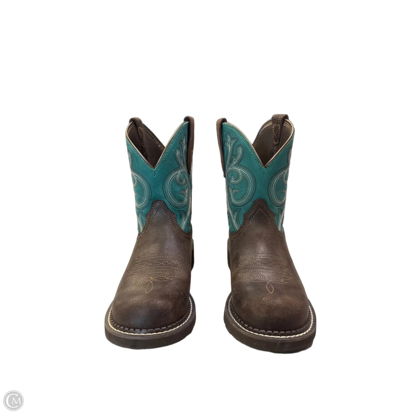 Boots Western By Ariat In Teal, Size: 7