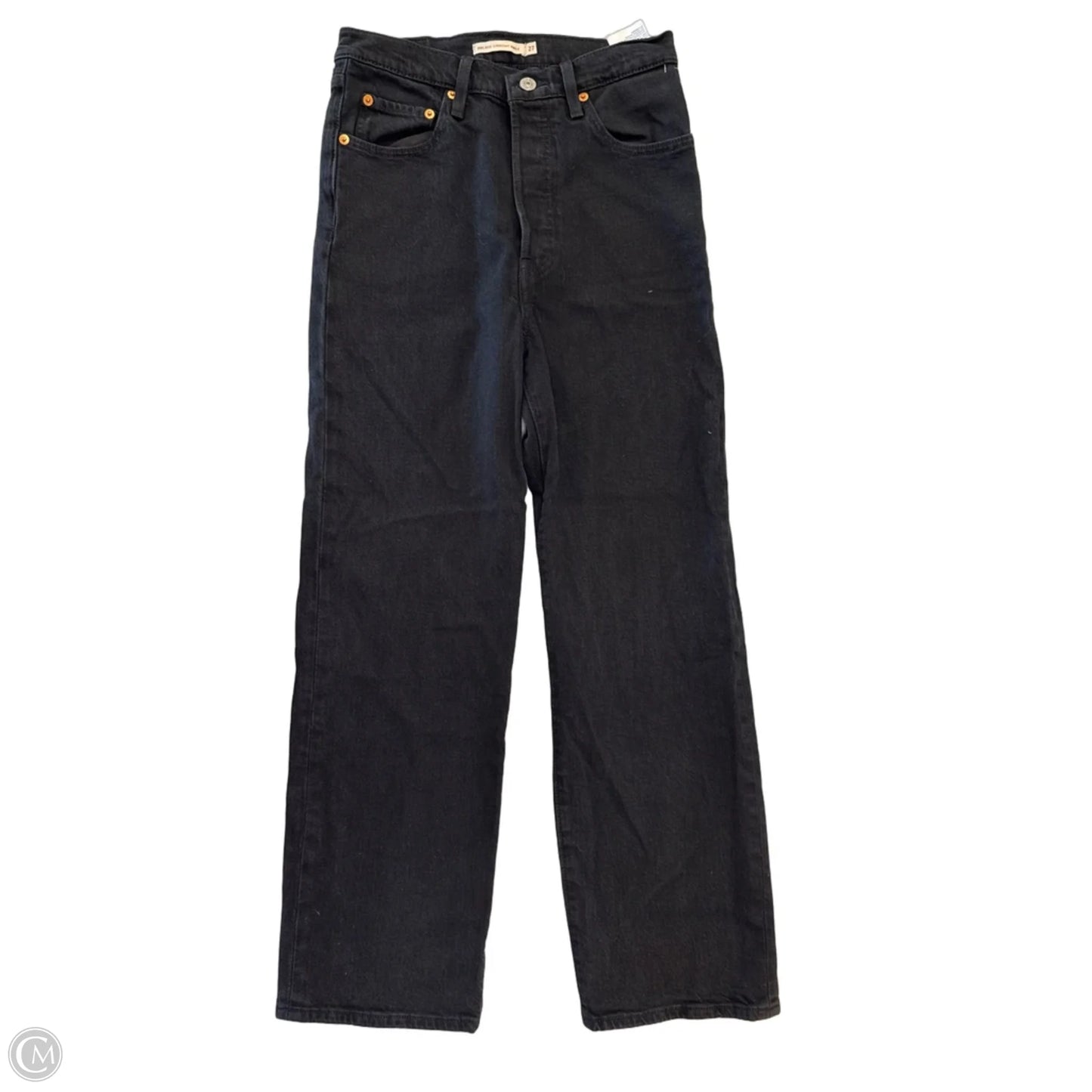 Jeans Straight By Levis In Black, Size: 4