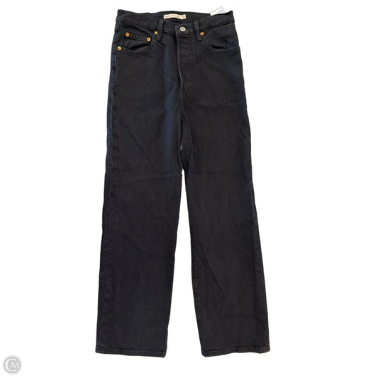 Jeans Straight By Levis In Black, Size: 4