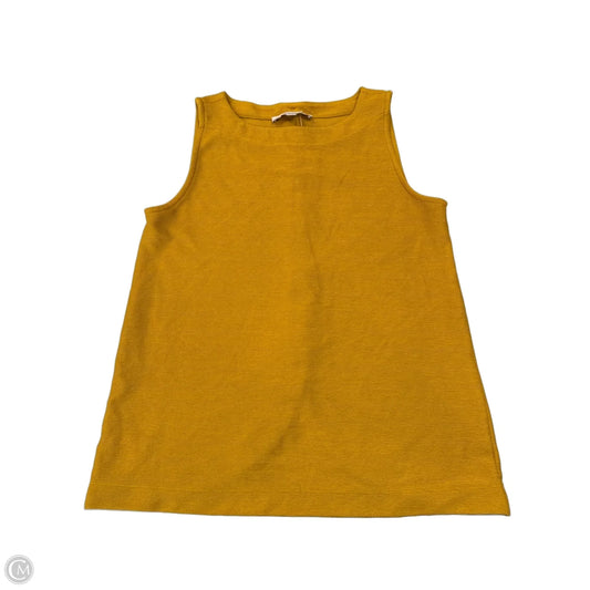 Top Sleeveless By Loft In Yellow, Size: S