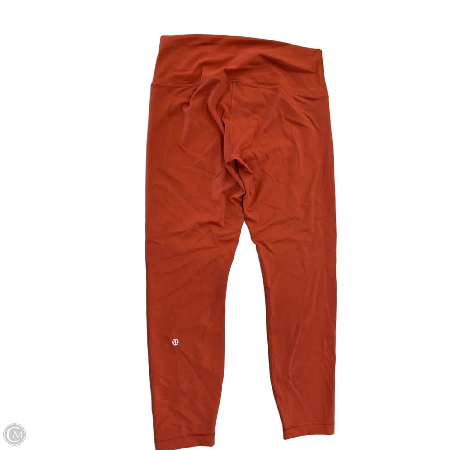 Athletic Leggings By Lululemon In Orange, Size: L