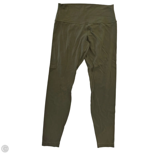Athletic Leggings By Lululemon In Green, Size: M