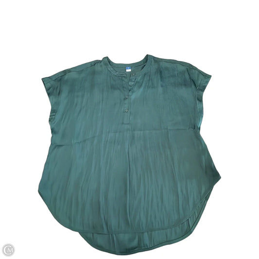 Blouse Long Sleeve By Old Navy In Green, Size: Xl