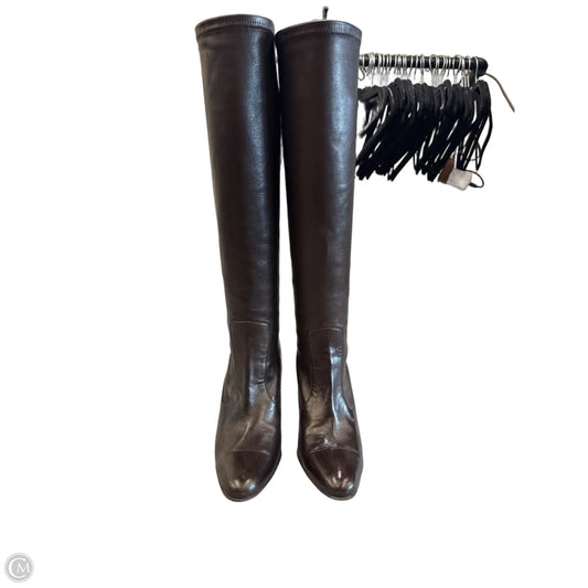 Boots Knee Heels By Cole-haan In Brown, Size: 6.5
