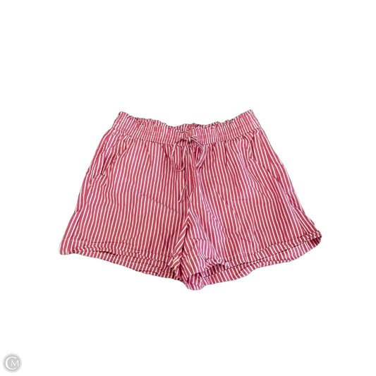 Shorts By Loft In Pink & White, Size: M