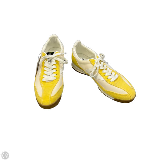 Shoes Sneakers By Tretorn In White & Yellow, Size: 8.5