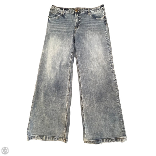 Jeans Wide Leg By Kut In Blue, Size: 14