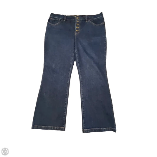 Jeans Wide Leg By Madewell In Blue, Size: 14