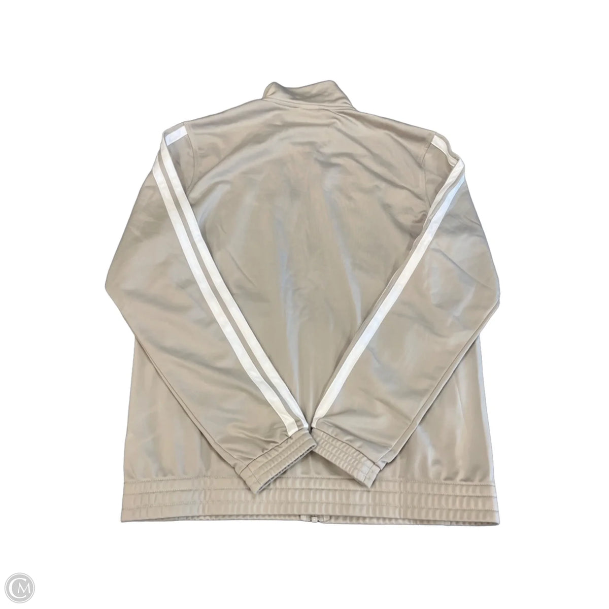 Athletic Jacket By Adidas In Tan, Size: M
