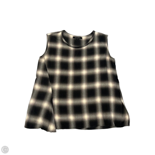 Top Sleeveless Designer By All Saints In Checkered Pattern, Size: S