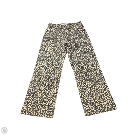 Jeans Wide Leg By Abercrombie And Fitch In Animal Print, Size: 10