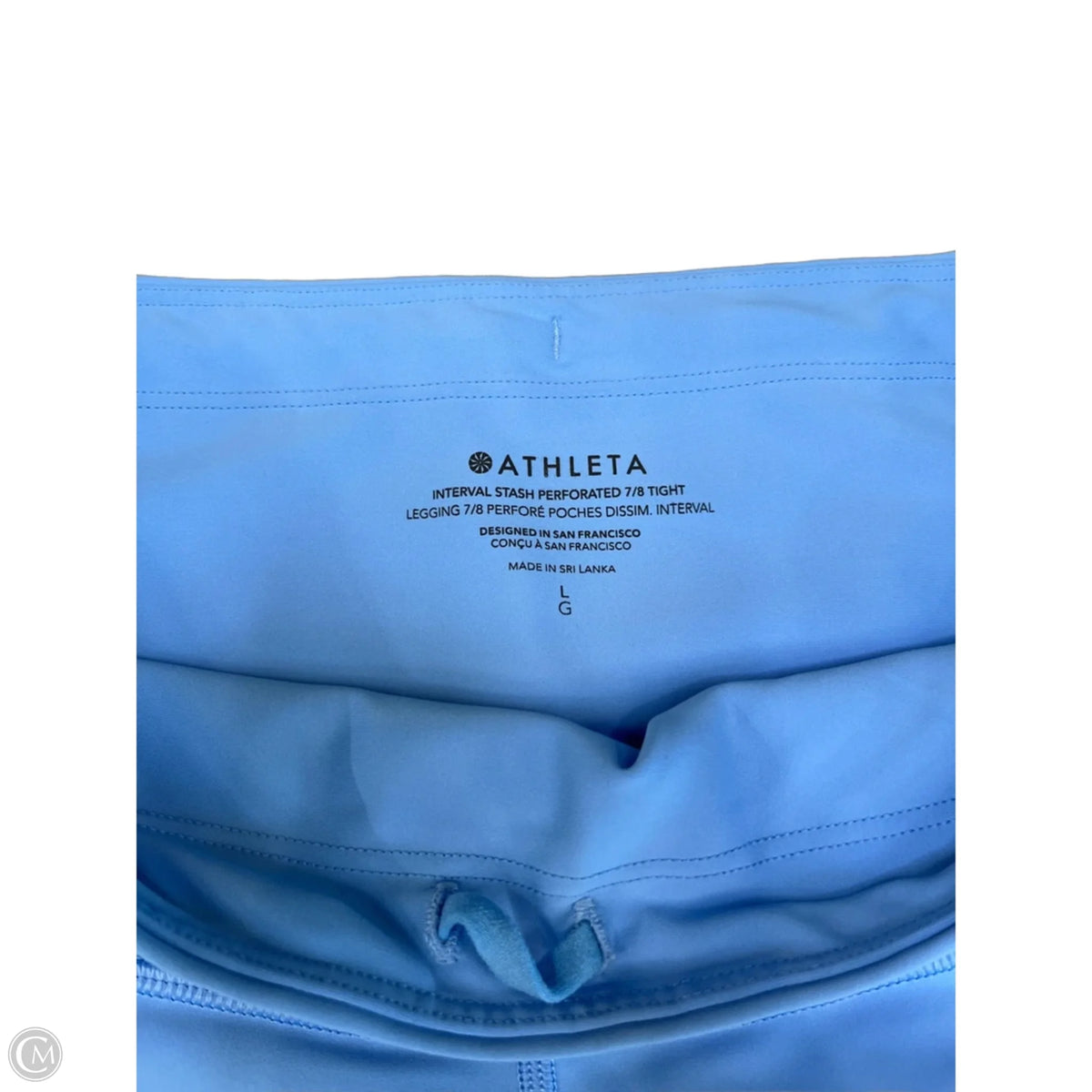 Athletic Leggings By Athleta In Blue, Size: L