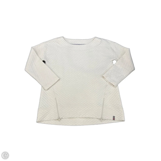 Top Long Sleeve By Talbots In Cream, Size: Mp