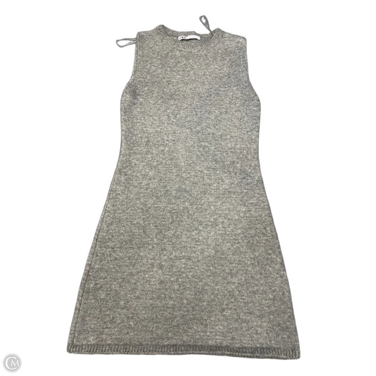 Dress Sweater By Zara In Grey, Size: S