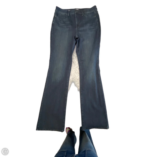 Jeans Boot Cut By Nydj In Blue, Size: L