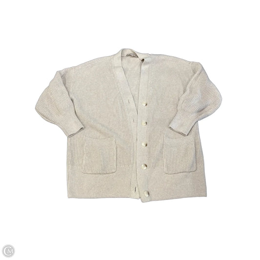 Sweater Cardigan By Loft In Tan, Size: Xl
