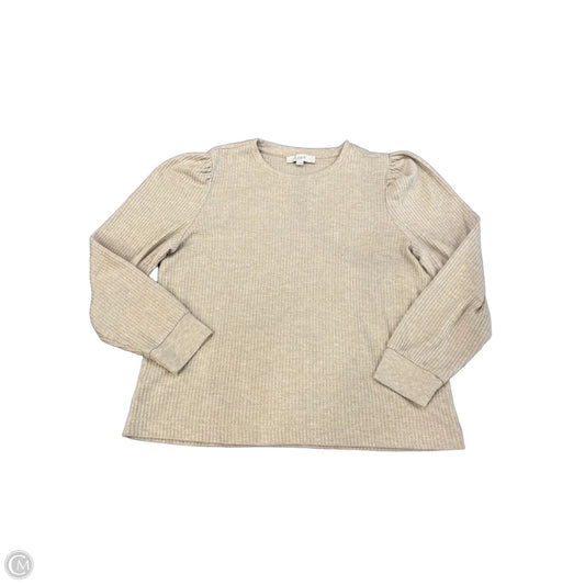 Sweater By Loft In Tan, Size: Xl