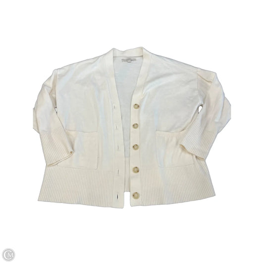 Sweater Cardigan By Loft In Ivory, Size: Xl