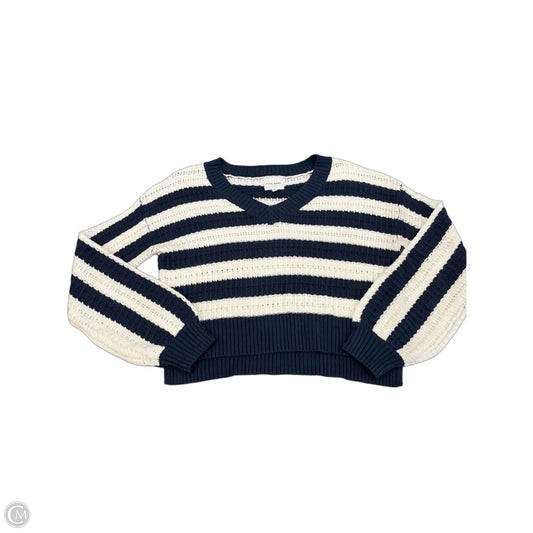 Sweater By Pink Rose In Striped Pattern, Size: L