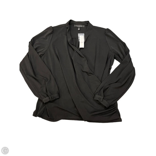 Blouse Long Sleeve By White House Black Market In Black, Size: L