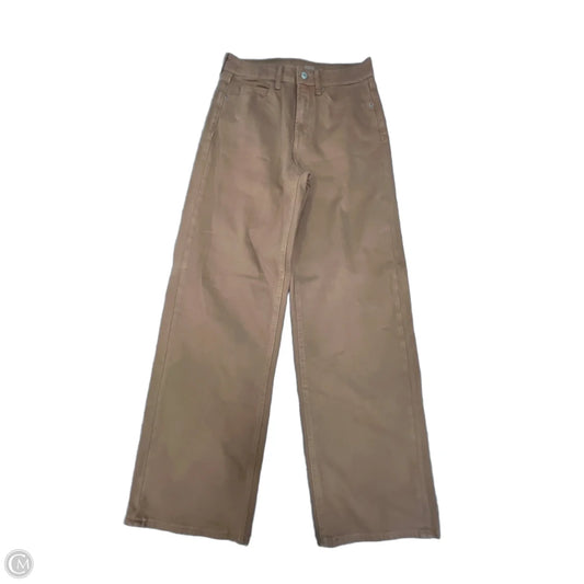 Jeans Wide Leg By Old Navy In Brown Denim, Size: 4