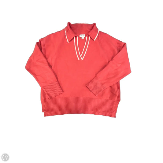 Sweater By Ava & Viv In Peach, Size: 1x