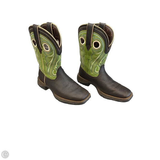Boots Western By Durango In Brown & Green, Size: 8.5