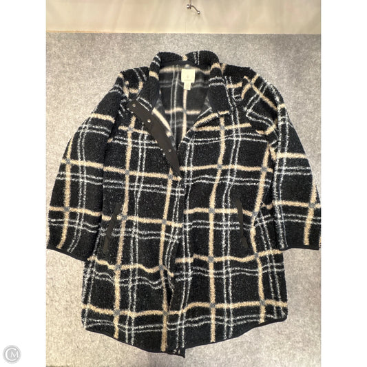 Coat Faux Fur & Sherpa By Clothes Mentor In Navy, Size: Xxl
