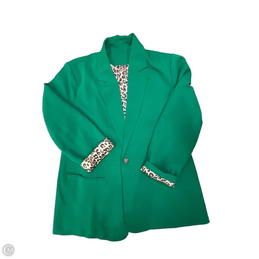 Blazer By Clothes Mentor In Green, Size: Xxl