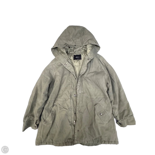 Coat Puffer & Quilted By Forever 21 In Green, Size: 2x