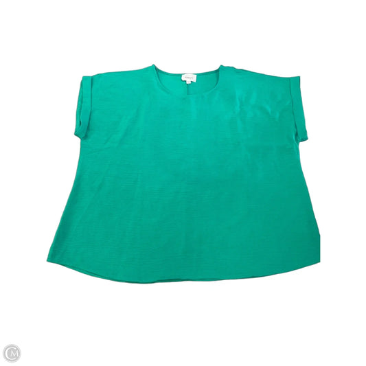 Top Short Sleeve By Andree By Unit In Green, Size: Xl