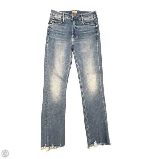 Jeans Cropped By Mother Jeans In Blue Denim, Size: 4