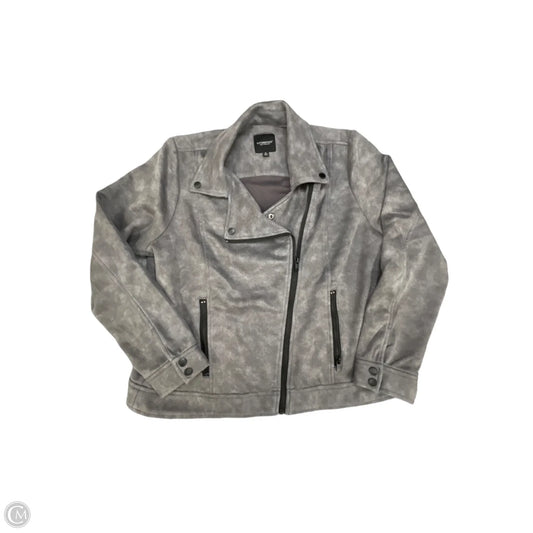 Jacket Moto By Liverpool In Grey, Size: Xl
