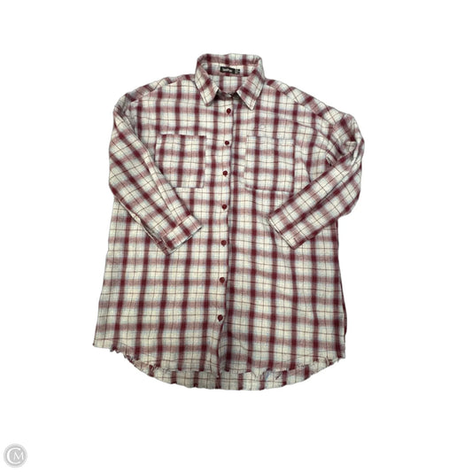 Jacket Shirt By Boohoo Boutique In Striped Pattern, Size: Xs