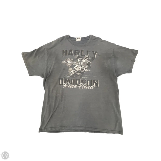 Top Short Sleeve By Harley Davidson In Grey, Size: Xl