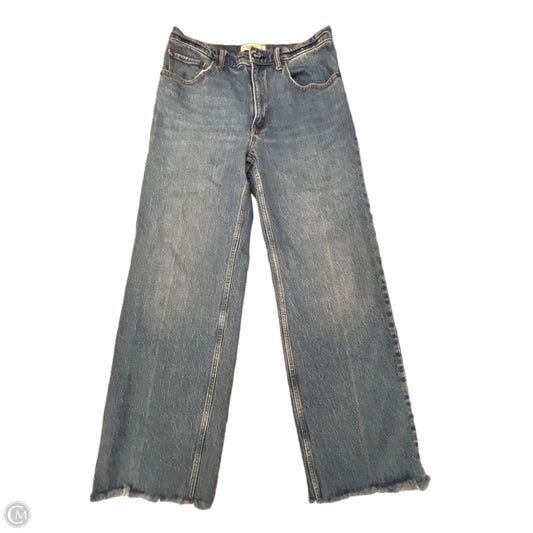 Jeans Straight By Abercrombie And Fitch In Blue Denim, Size: 10