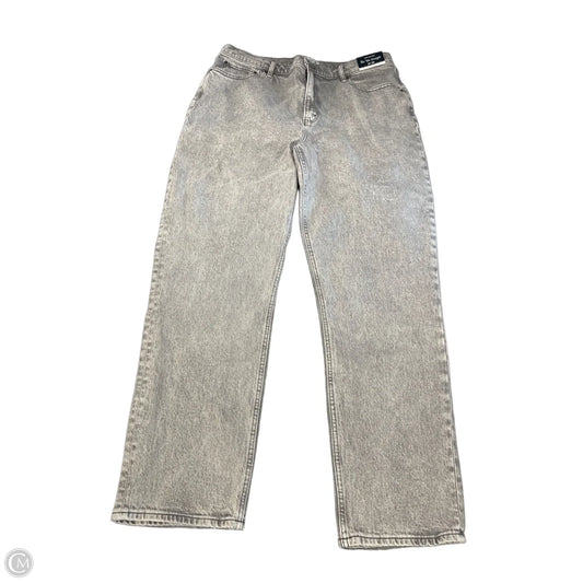Jeans Straight By Abercrombie And Fitch In Grey, Size: 18