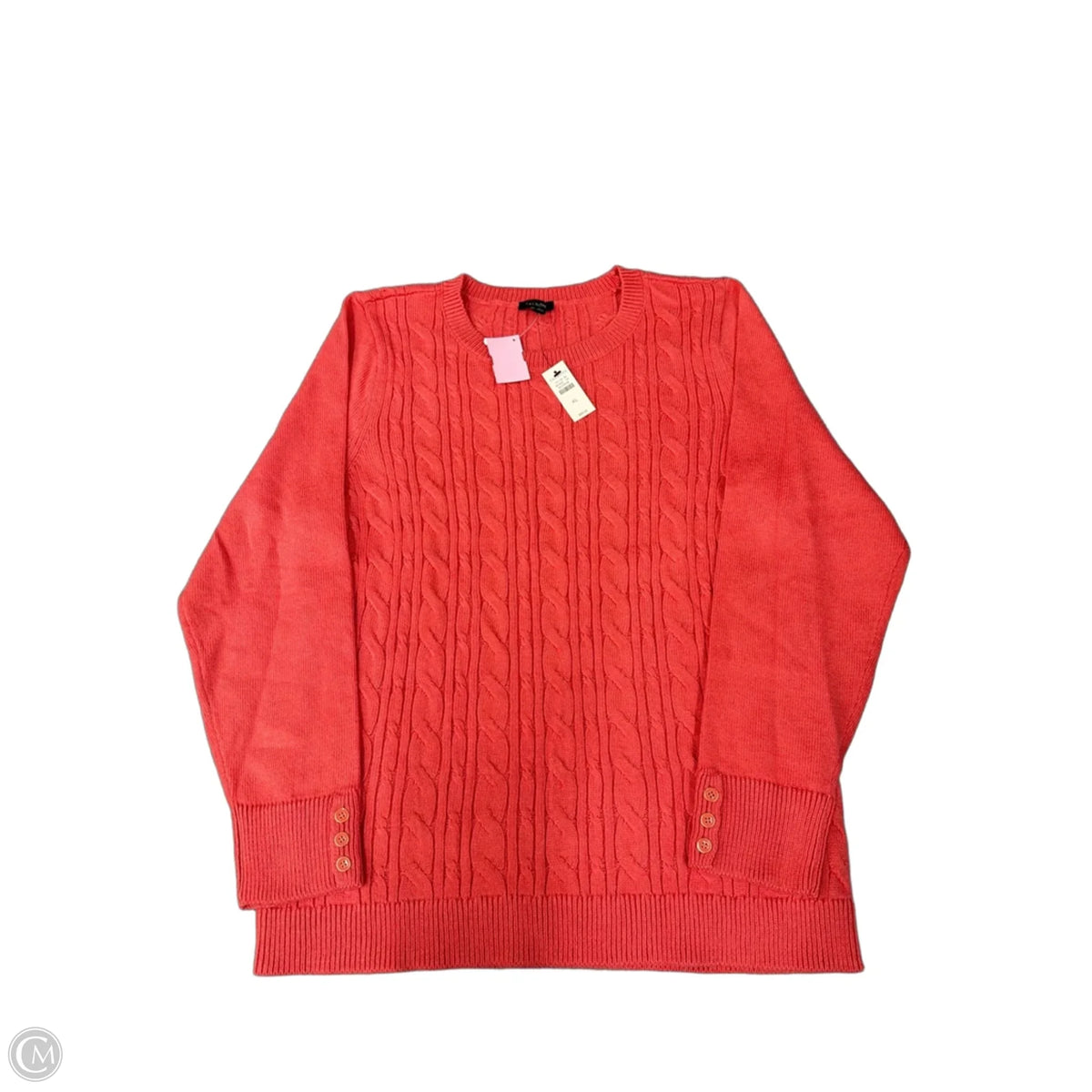 Sweater By Talbots In Pink, Size: Xl